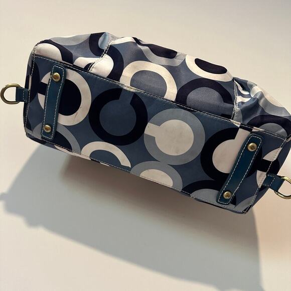 Coach Navy and Cream Satchel - Picture 2 of 14